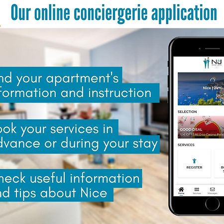 ニースNestor&Jeeves - Lido Beach - Central - Very Close Sea - Pedestrian Zoneアパートメント エクステリア 写真